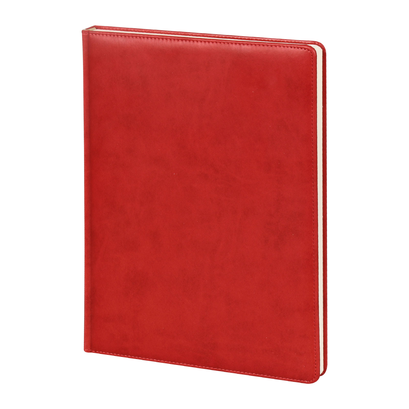 YAKACIK KIRMIZI TARİHLİ GÜNLÜK CİLTLİ AJANDA (20X28 CM)